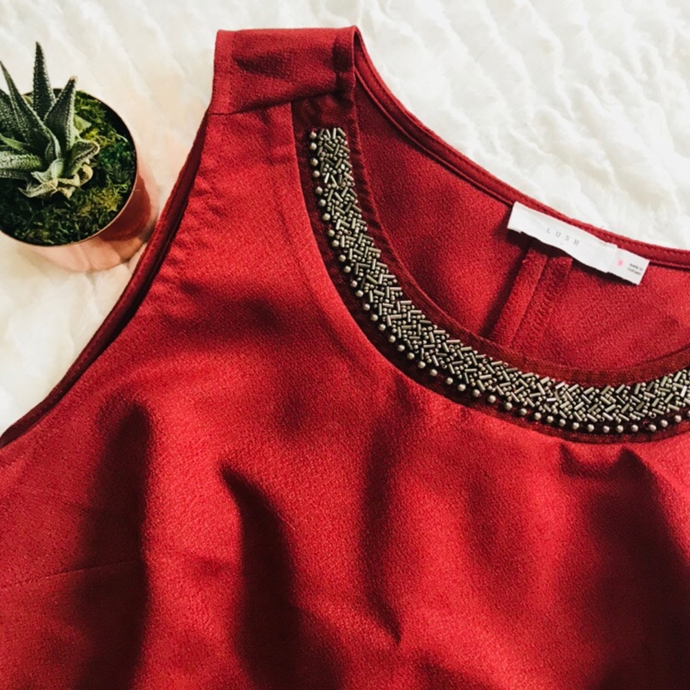 Lush | Scallop Hem Crop Top - Picture 5 of 8